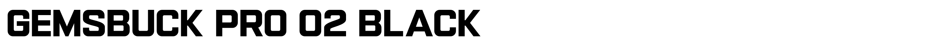 Gemsbuck Pro 02 Black
